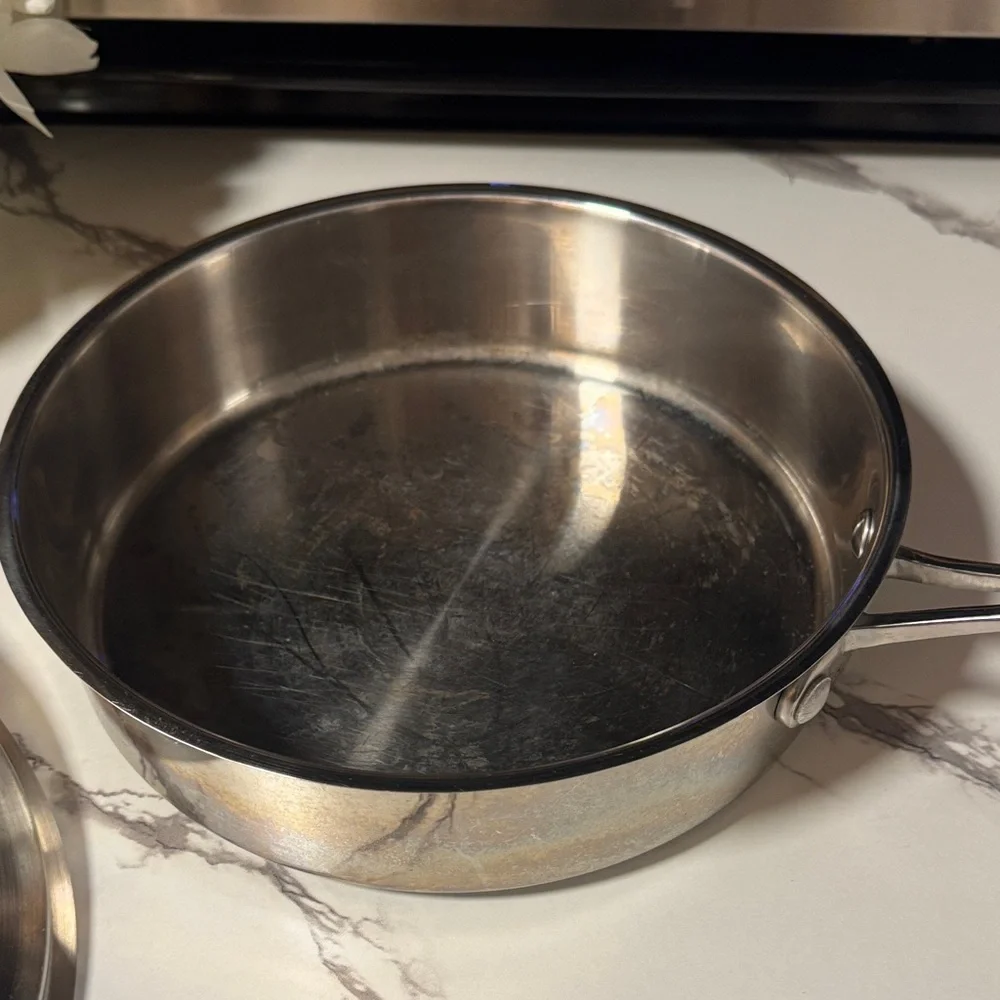 Cuisinart Stainless Steel Saute pan with Lid - Silver 3qt
